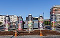 Bombolette spray giganti all'angolo tra Manchester St e Lichfield St, Christchurch, Nuova Zelanda.