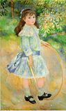 Maleriet «Jente med slåhjul» av Pierre-Auguste Renoir fra 1885.