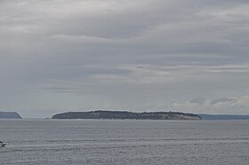 L'île Gedney vue du phare de Mukilteo