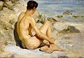 Henry Scott Tuke - Boy on a beach, 1912.jpg