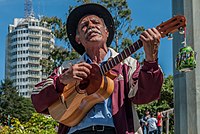 Hombre cantando por dinero en las cercanías del Hotel Humbodlt.jpg