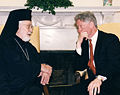 Archbishop Iakovos and President Clinton