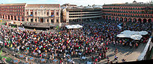 The starting point of the demonstration on 19 June 2011, in Cordoba, which 8,000 people attended Inicio de la manifestacion en la Plaza de la Corredera.jpg