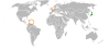 Location map for Japan and the Netherlands.