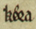 ‹ kø᷎ra › dans le manuscript islandais GKS 1157 fol. du XIIIe siècle.