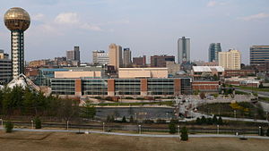 Eastward view of the skyline of downtown Knoxv...