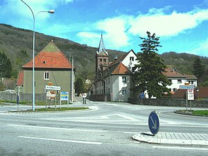 Entrée du centre du village de Lautenbach