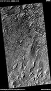 Wide view of layers in Danielson Crater, as seen by HiRISE under HiWish program