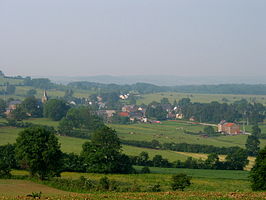 Uitzicht op het dorp