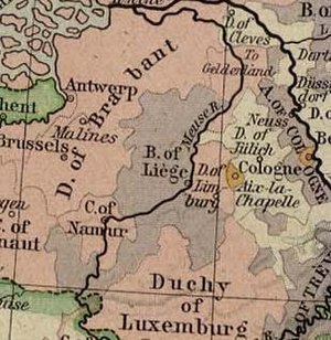 Limburg în jurul anilor 1350