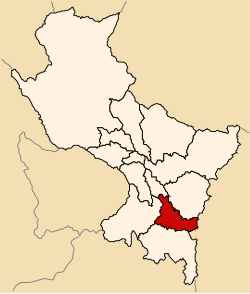 Location of Canas in the Cusco Region