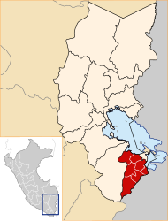 Provincia di Chucuito – Mappa