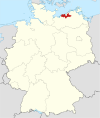 Tyskland, beliggenhed af Bad Doberan markeret