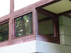 Fenster im Südwesten des Erdgeschosses (zum Wirtschaftsraum gehörig)