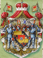 Wappen der Fürsten Münster von Derneburg, Erblandmarschalle der Provinz Hannover