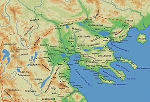 Карта Древней Македонии