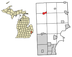 Location of Romeo, Michigan