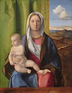 Giovanni Bellini, Vierge à l'enfant, vers 1510