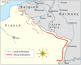 Maginot line defences