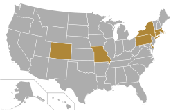 Location of teams in Atlantic Hockey America