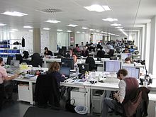 Back office workers at a company in London New office.jpg