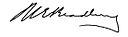 Norris Bradbury – podpis