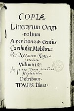 Page de garde manuscrite d'un livre ancien.