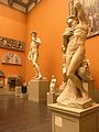Phòng 46b; Cast Court—Bản sao thạch cao của David and The Slave, của Michelangelo