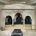 Three historical idols of Lord Adinath belonging to 1145(VS 1202) in the underground chamber