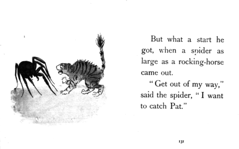Le tigre se retrouve face à l’araignée.