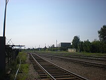 Вид на железнодорожные пути в сторону станции Ижевск