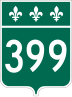Route 399 marker
