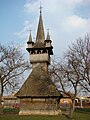 Biserica de lemn „Sfinții Arhangheli”, aflată în prezent în localitatea Aghireșu