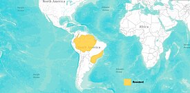 Amazoniankanahaukan levinneisyysalue