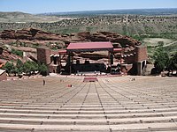 Red Rocks is a Denver park and world-famous amphitheater in the foothills