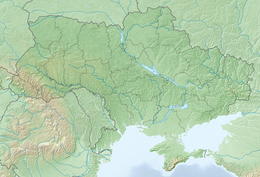 Sông Aidar trên bản đồ Ukraina