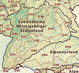 bavarian plateau map