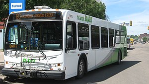 Saskatoon Transit System bus, one of the new m...