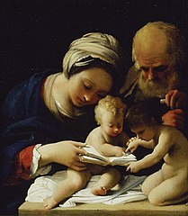 『聖家族と洗礼者ヨハネ』1610年頃 アシュモレアン博物館所蔵