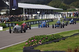 Several cars at Goodwood Revival 2012.jpg