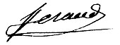 signature de Charles Feraud