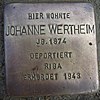 Stolperstein Bad Bentheim Mühlenstraße 22 Johanne Wertheim