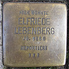 Stolperstein für Elfriede Lebenberg