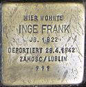 Stolperstein Siegen Frank Inge