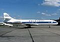 Caravelle VI-N d'Aéro tour immatriculée F-BYAT au Bourget en mars 1977