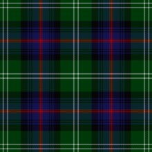 Clan Sutherland tartan. Sutherland (clan) tartan, centred, zoomed out.png