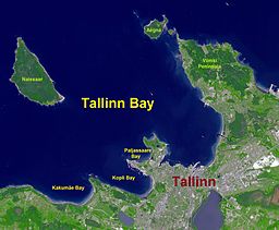 Engelsk karta över Tallinnbukten