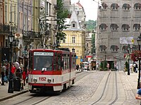 Tram KT4D in Lviv, Market Square