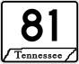 State Route 81 marker