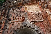 Crumbling terracotta designs at Sridhar Laljiu temple